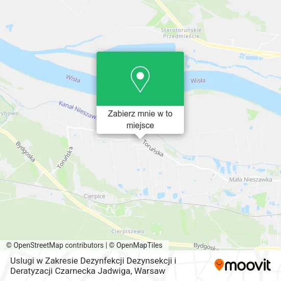 Mapa Uslugi w Zakresie Dezynfekcji Dezynsekcji i Deratyzacji Czarnecka Jadwiga