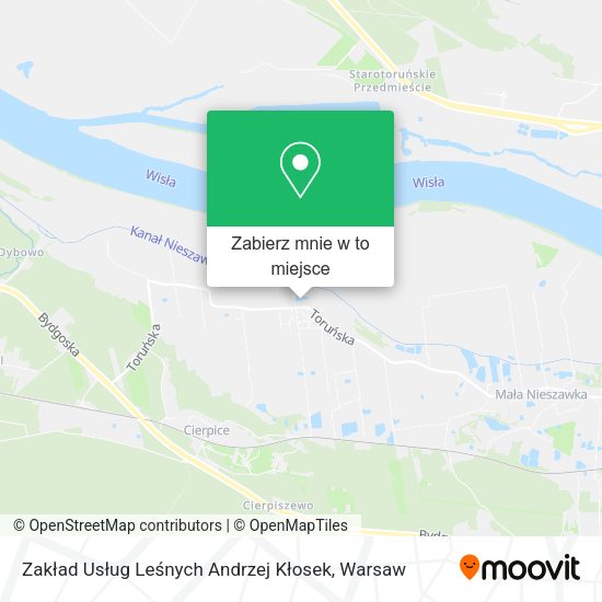 Mapa Zakład Usług Leśnych Andrzej Kłosek