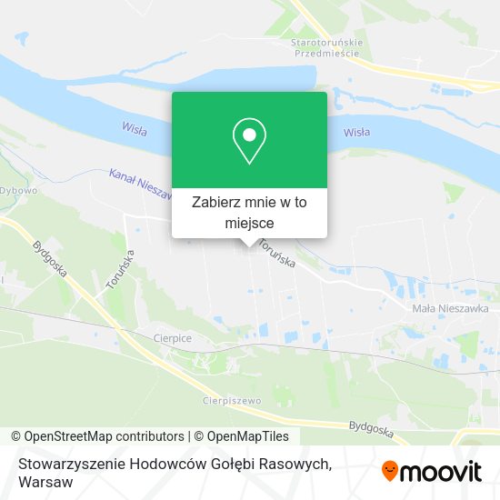 Mapa Stowarzyszenie Hodowców Gołębi Rasowych