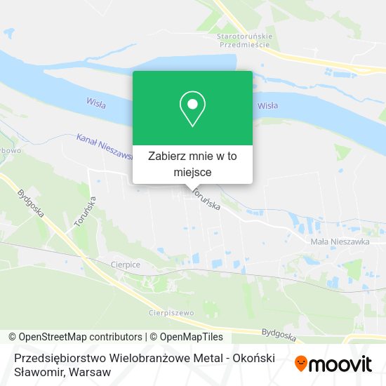 Mapa Przedsiębiorstwo Wielobranżowe Metal - Okoński Sławomir