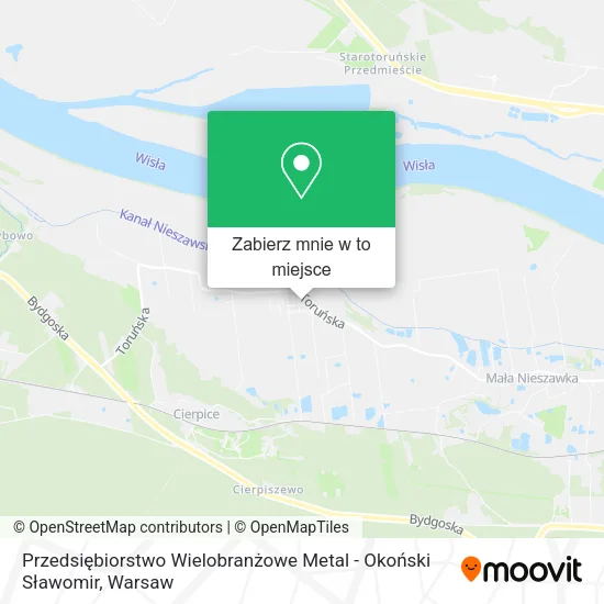 Mapa Przedsiębiorstwo Wielobranżowe Metal - Okoński Sławomir
