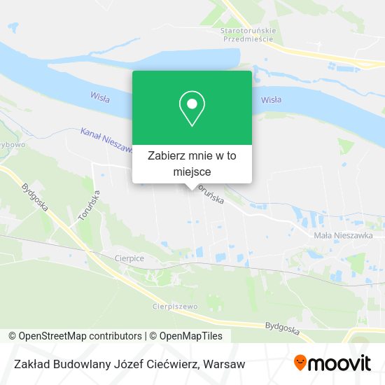 Mapa Zakład Budowlany Józef Ciećwierz