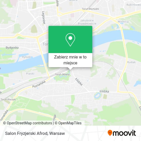 Mapa Salon Fryzjerski Afrod