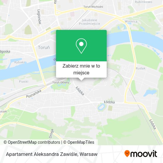 Mapa Apartament Aleksandra Zawiśle