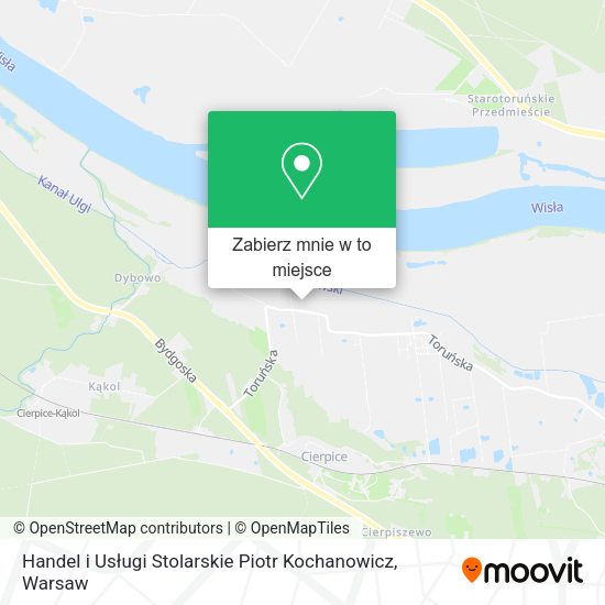 Mapa Handel i Usługi Stolarskie Piotr Kochanowicz