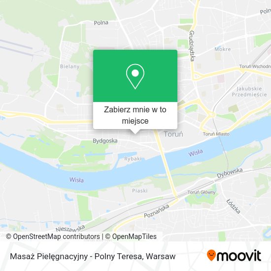 Mapa Masaż Pielęgnacyjny - Polny Teresa