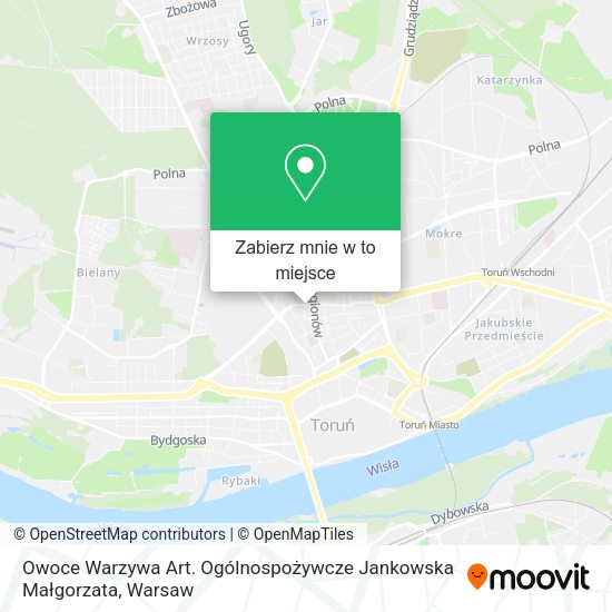 Mapa Owoce Warzywa Art. Ogólnospożywcze Jankowska Małgorzata