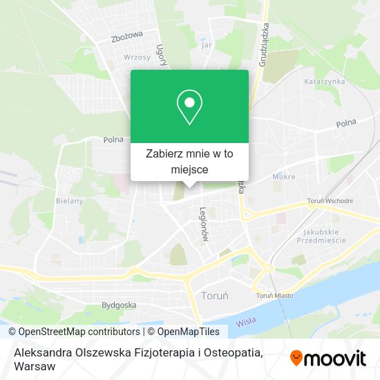 Mapa Aleksandra Olszewska Fizjoterapia i Osteopatia