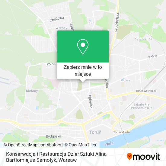 Mapa Konserwacja i Restauracja Dzieł Sztuki Alina Bartłomiejus-Samołyk