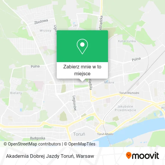 Mapa Akademia Dobrej Jazdy Toruń