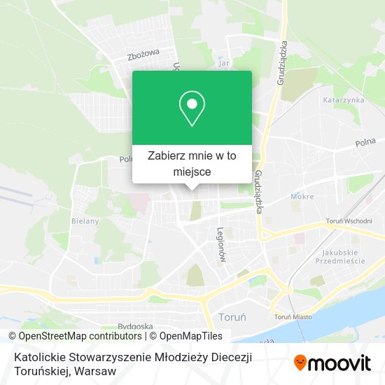 Mapa Katolickie Stowarzyszenie Młodzieży Diecezji Toruńskiej