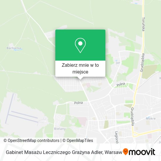 Mapa Gabinet Masażu Leczniczego Grażyna Adler