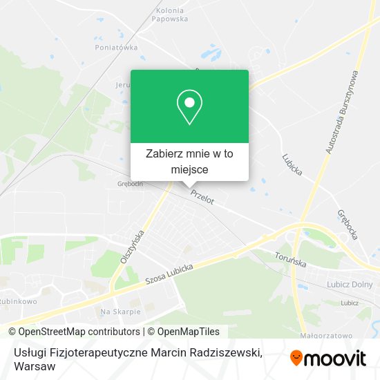 Mapa Usługi Fizjoterapeutyczne Marcin Radziszewski