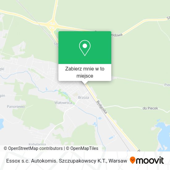 Mapa Essox s.c. Autokomis. Szczupakowscy K.T.