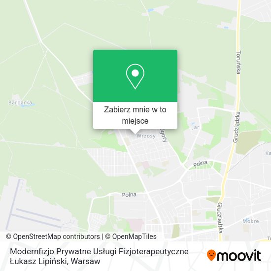 Mapa Modernfizjo Prywatne Usługi Fizjoterapeutyczne Łukasz Lipiński