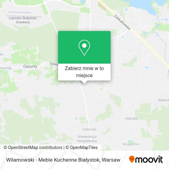 Mapa Wilamowski - Meble Kuchenne Białystok