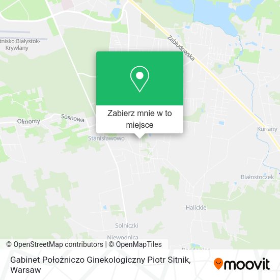 Mapa Gabinet Położniczo Ginekologiczny Piotr Sitnik