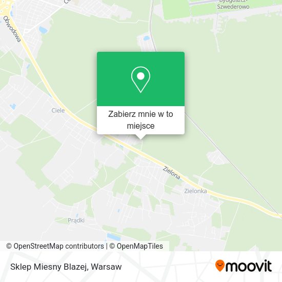 Mapa Sklep Miesny Blazej