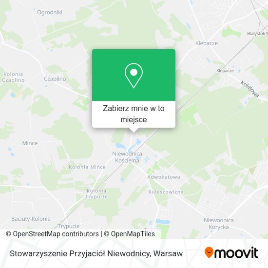 Mapa Stowarzyszenie Przyjaciół Niewodnicy