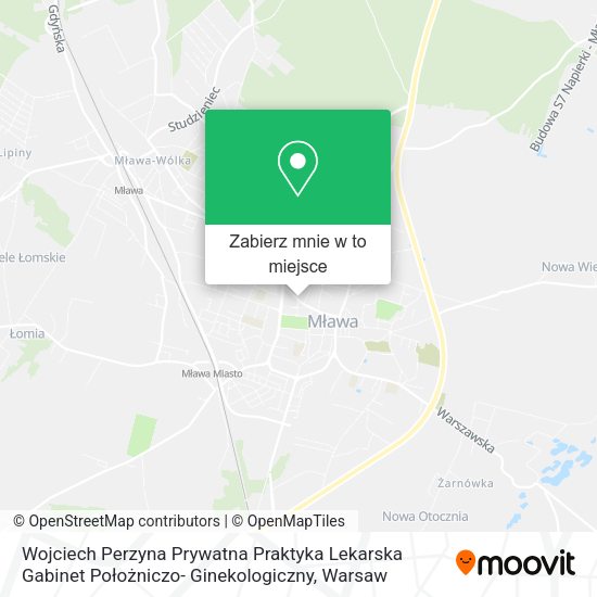 Mapa Wojciech Perzyna Prywatna Praktyka Lekarska Gabinet Położniczo- Ginekologiczny