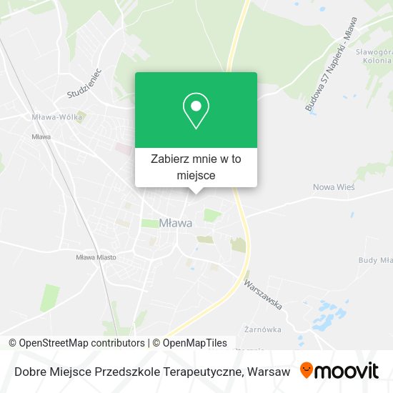 Mapa Dobre Miejsce Przedszkole Terapeutyczne