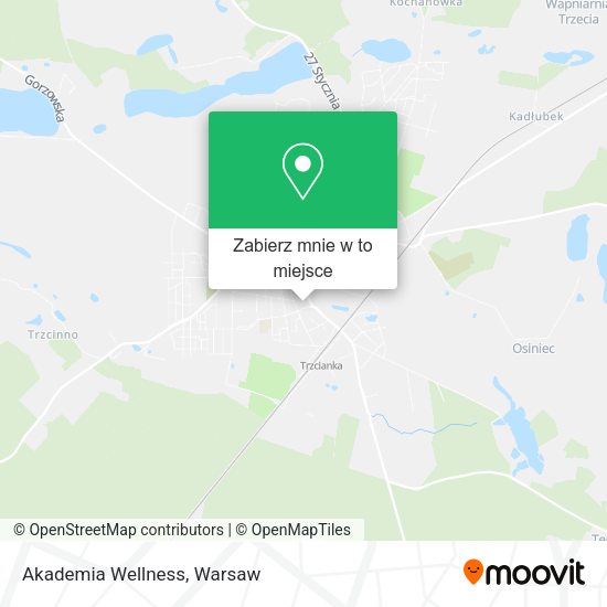 Mapa Akademia Wellness