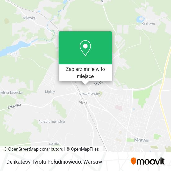 Mapa Delikatesy Tyrolu Południowego