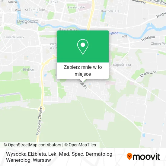 Mapa Wysocka Elżbieta, Lek. Med. Spec. Dermatolog Wenerolog