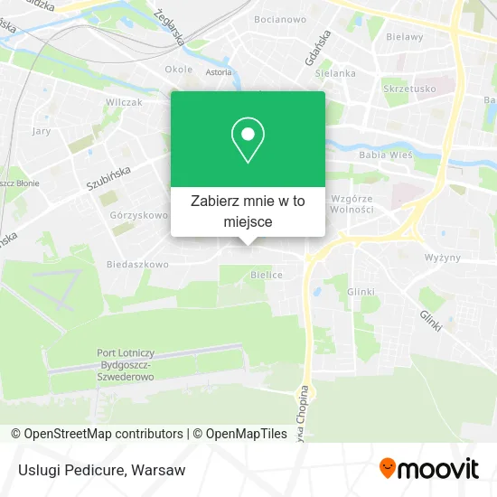 Mapa Uslugi Pedicure