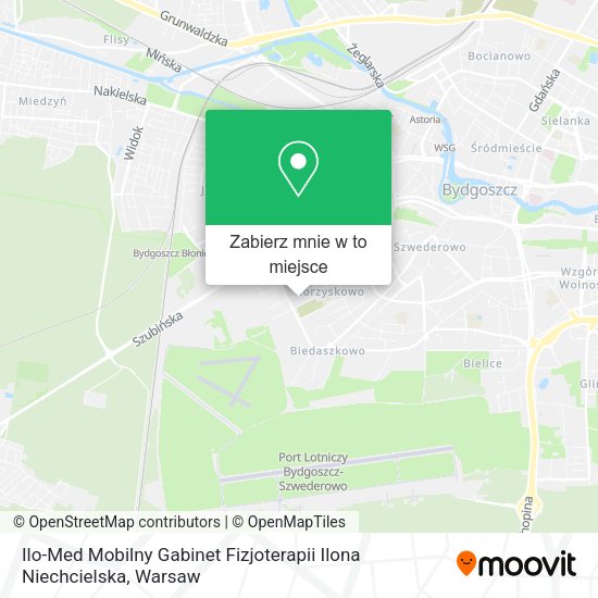 Mapa Ilo-Med Mobilny Gabinet Fizjoterapii Ilona Niechcielska