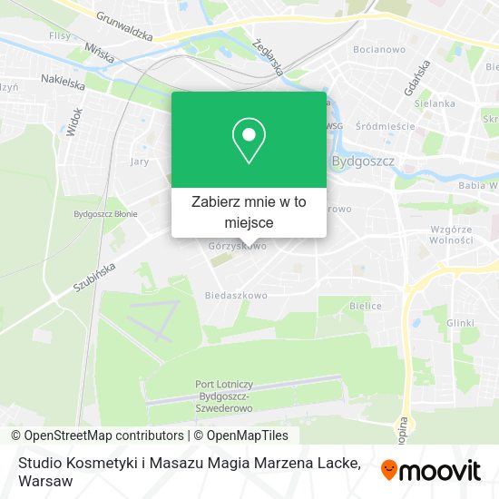 Mapa Studio Kosmetyki i Masazu Magia Marzena Lacke