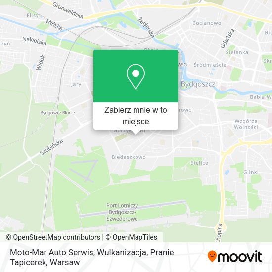 Mapa Moto-Mar Auto Serwis, Wulkanizacja, Pranie Tapicerek