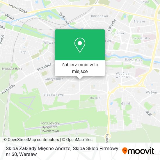 Mapa Skiba Zakłady Mięsne Andrzej Skiba Sklep Firmowy nr 60