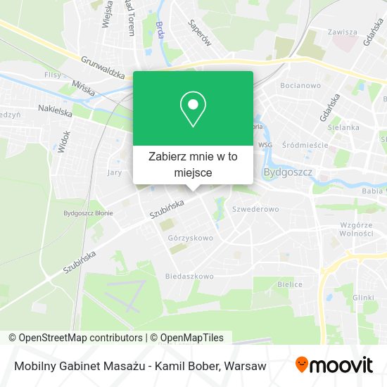 Mapa Mobilny Gabinet Masażu - Kamil Bober