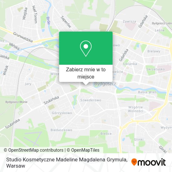 Mapa Studio Kosmetyczne Madeline Magdalena Grymula