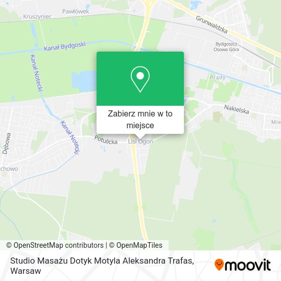 Mapa Studio Masażu Dotyk Motyla Aleksandra Trafas