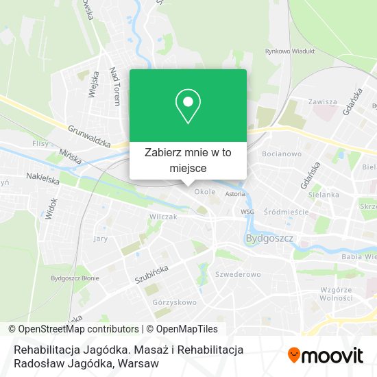 Mapa Rehabilitacja Jagódka. Masaż i Rehabilitacja Radosław Jagódka