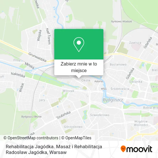 Mapa Rehabilitacja Jagódka. Masaż i Rehabilitacja Radosław Jagódka