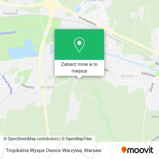 Mapa Tropikalna Wyspa Owoce Warzywa