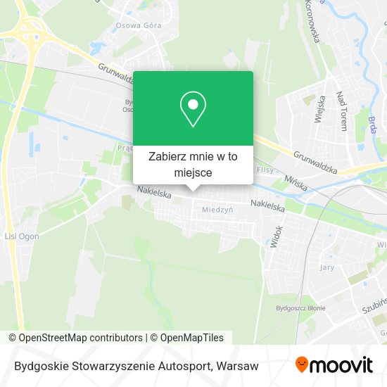 Mapa Bydgoskie Stowarzyszenie Autosport