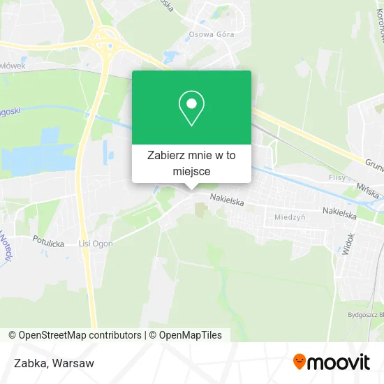 Mapa Zabka