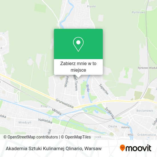 Mapa Akademia Sztuki Kulinarnej Qlinario