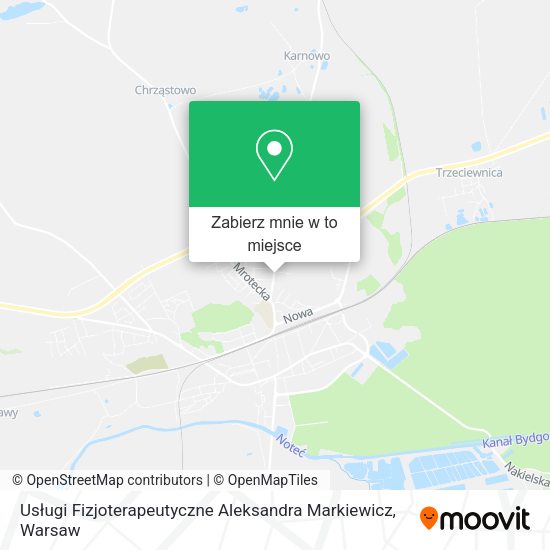 Mapa Usługi Fizjoterapeutyczne Aleksandra Markiewicz