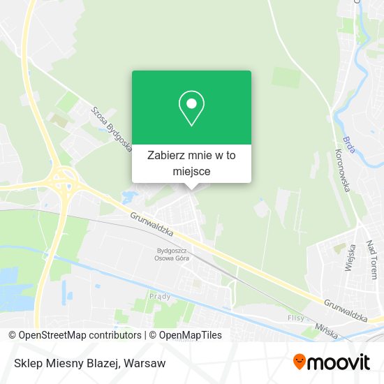 Mapa Sklep Miesny Blazej