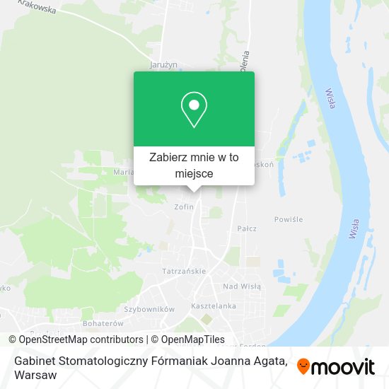 Mapa Gabinet Stomatologiczny Fórmaniak Joanna Agata