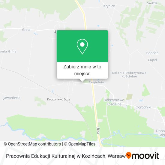 Mapa Pracownia Edukacji Kulturalnej w Kozińcach