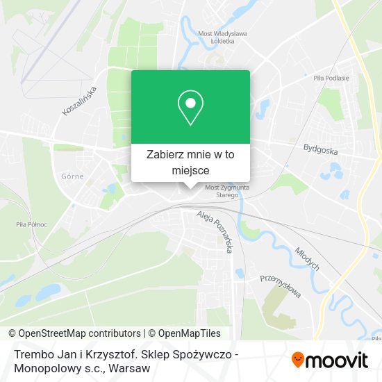 Mapa Trembo Jan i Krzysztof. Sklep Spożywczo - Monopolowy s.c.