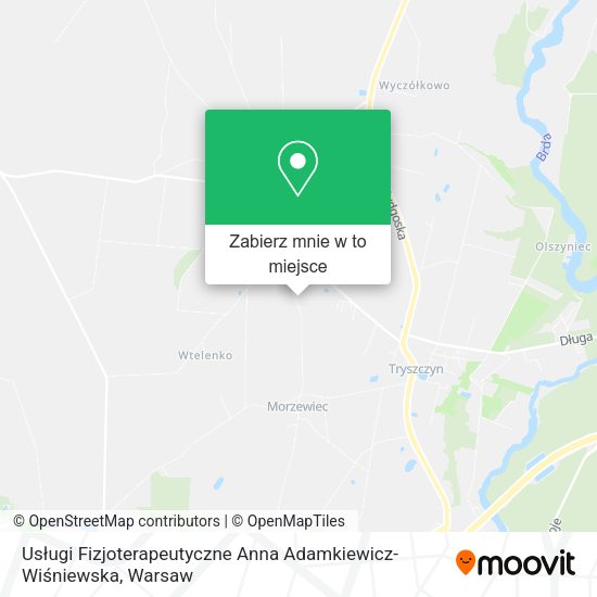 Mapa Usługi Fizjoterapeutyczne Anna Adamkiewicz-Wiśniewska