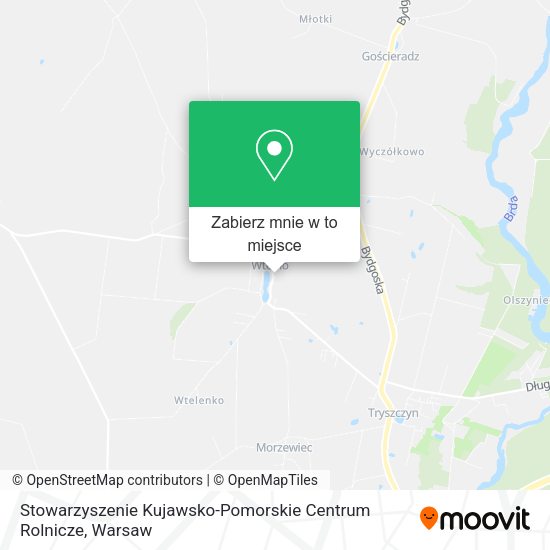 Mapa Stowarzyszenie Kujawsko-Pomorskie Centrum Rolnicze