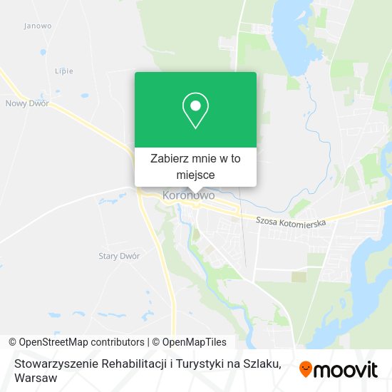 Mapa Stowarzyszenie Rehabilitacji i Turystyki na Szlaku